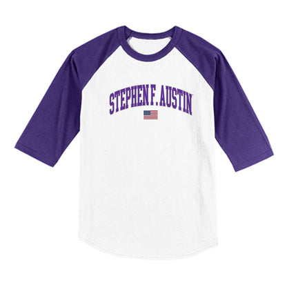 SFA - NCAA Softball : Kelby Robbins - USA Raglan Shirt-0