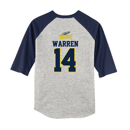 Toledo - NCAA Softball : Marissa Warren - USA Youth Raglan T-Shirt-1