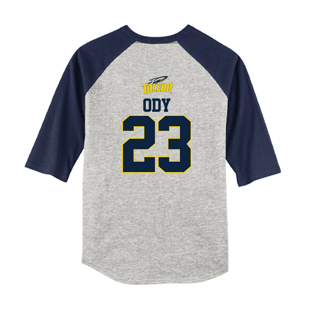 Toledo - NCAA Softball : Emma Ody - USA Youth Raglan T-Shirt-1