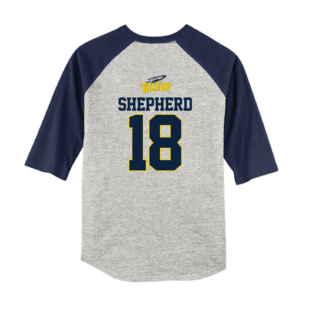 Toledo - NCAA Softball : Alexis Shepherd - USA Youth Raglan T-Shirt-1