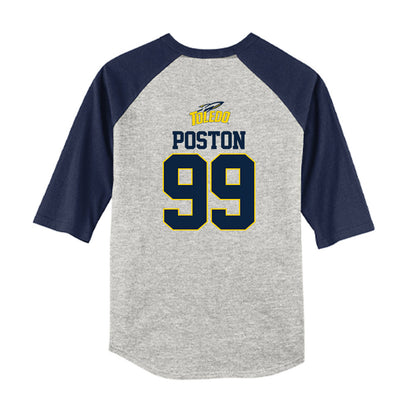 Toledo - NCAA Softball : Reese Poston - USA Youth Raglan T-Shirt-1
