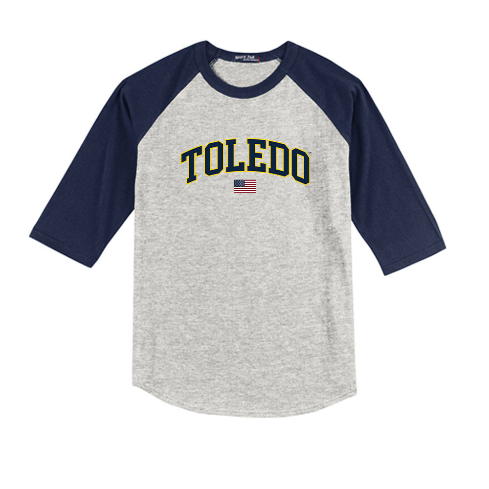 Toledo - NCAA Softball : Emma Ody - USA Youth Raglan T-Shirt-0