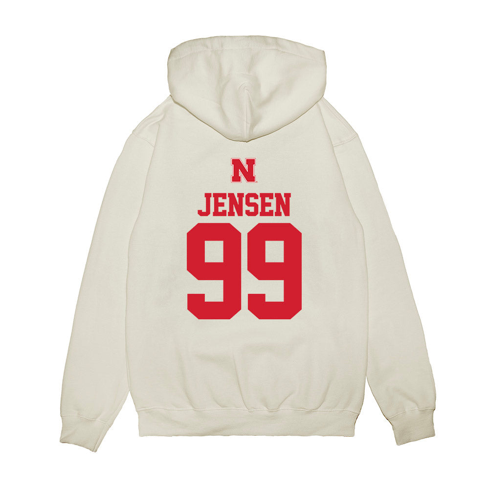 Nebraska - NCAA Softball : Alexis Jensen - USA Premium Hooded Sweatshirt-1