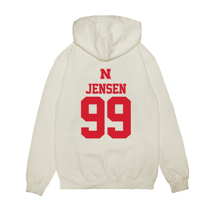 Nebraska - NCAA Softball : Alexis Jensen - USA Premium Hooded Sweatshirt-1