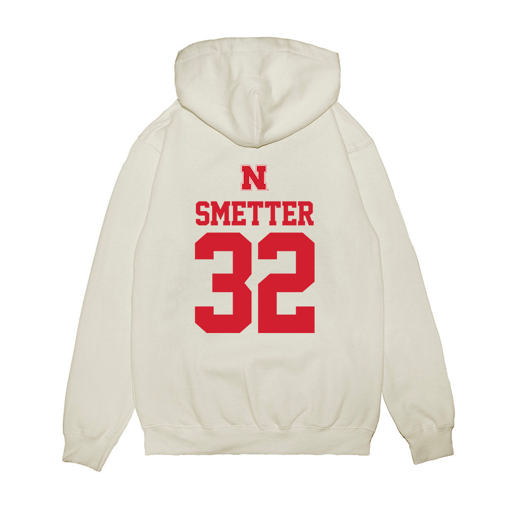 Nebraska - NCAA Softball : Ashley Smetter - USA Premium Hooded Sweatshirt-1