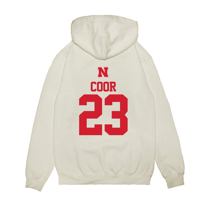 Nebraska - NCAA Softball : Hannah Coor - USA Premium Hooded Sweatshirt-1