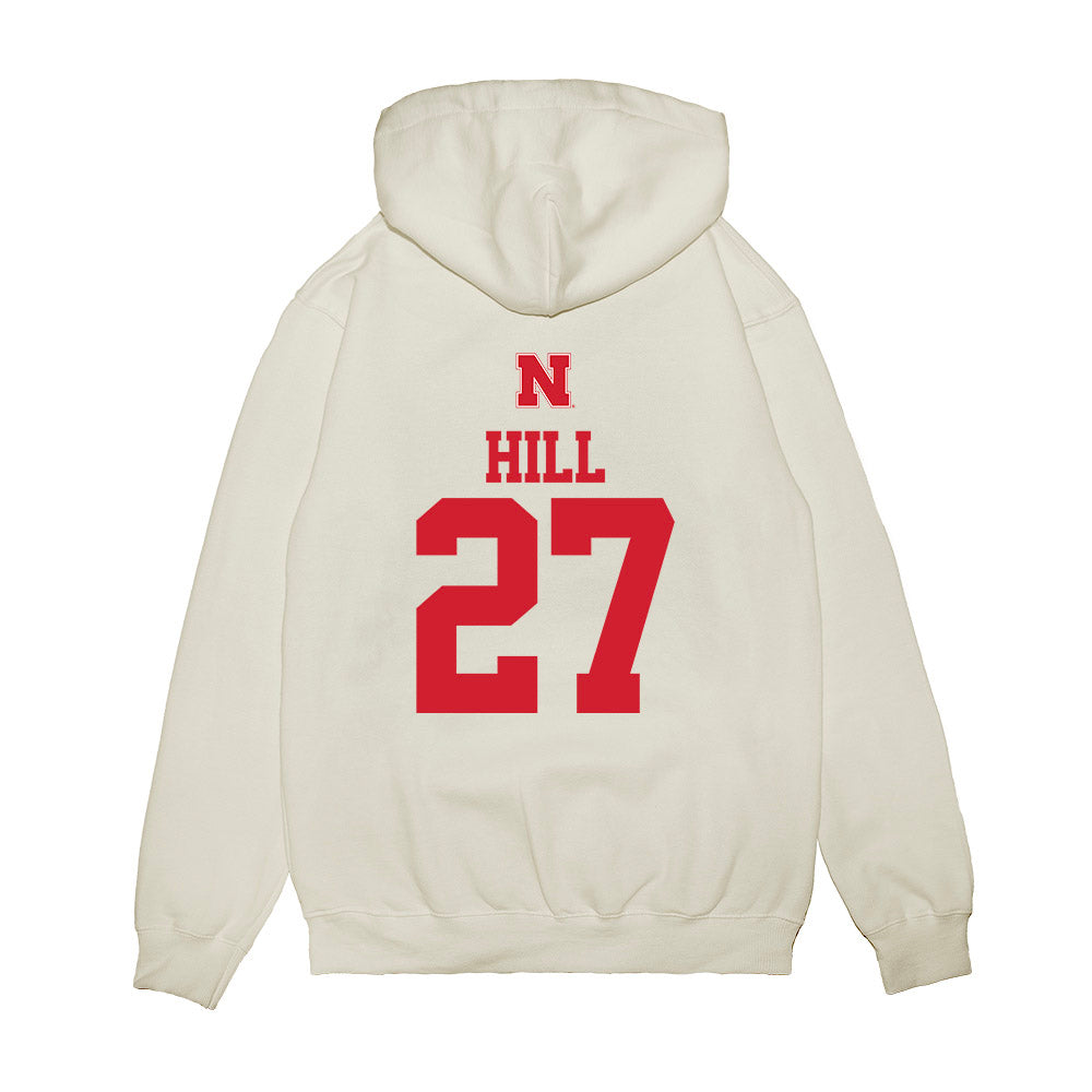 Nebraska - NCAA Softball : Natalia Hill - USA Premium Hooded Sweatshirt-1
