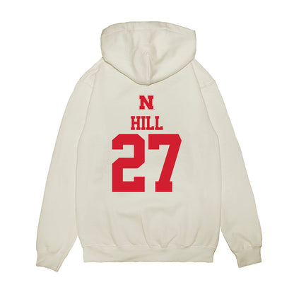 Nebraska - NCAA Softball : Natalia Hill - USA Premium Hooded Sweatshirt-1