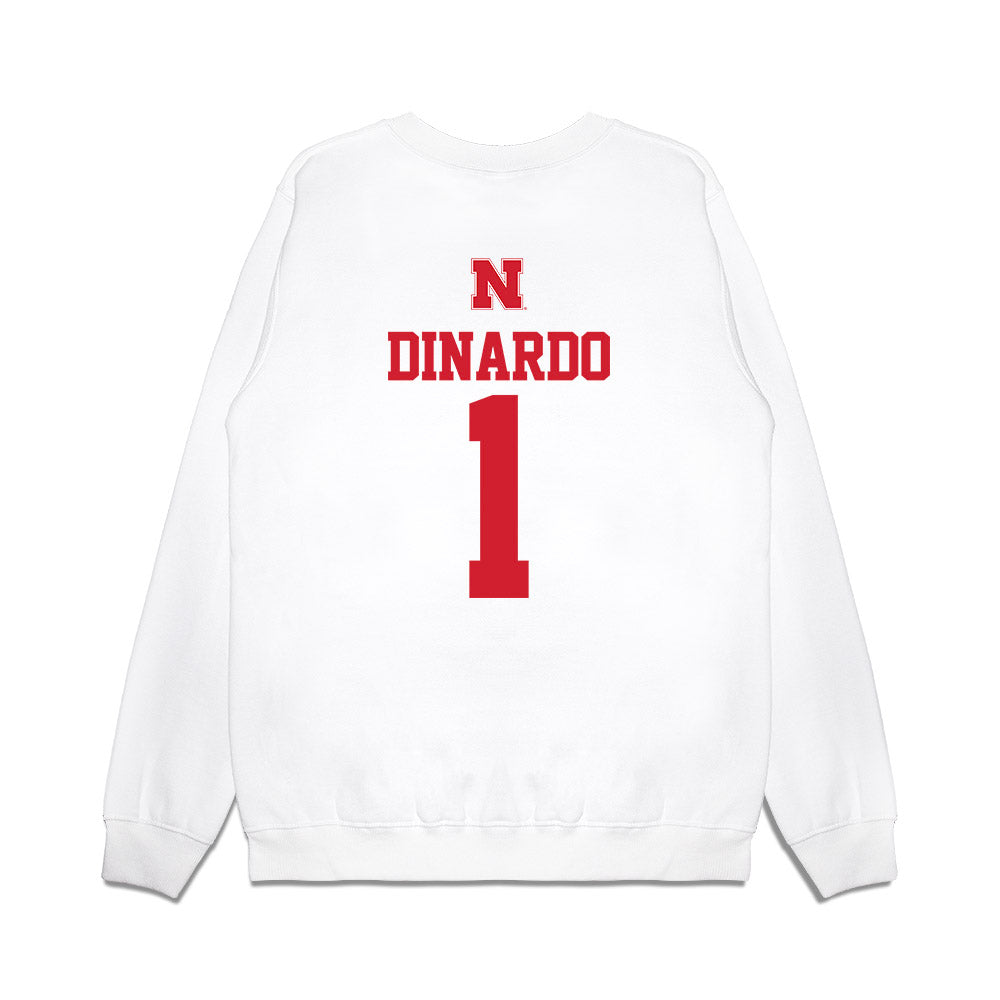 Nebraska - NCAA Softball : Olivia DiNardo - USA Premium Crewneck Sweatshirt-1