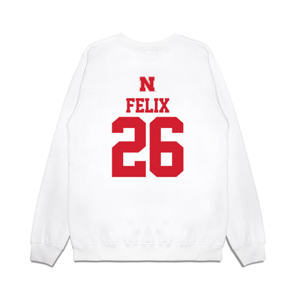 Nebraska - NCAA Softball : Alina Felix - USA Premium Crewneck Sweatshirt-1