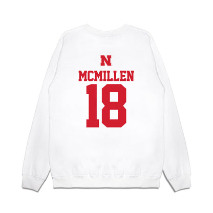 Nebraska - NCAA Softball : Nessa McMillen - USA Premium Crewneck Sweatshirt-1