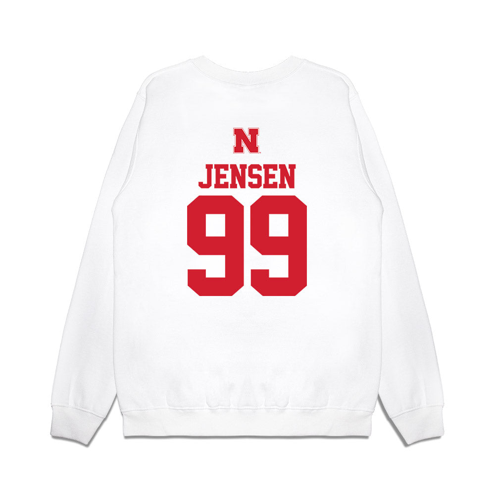 Nebraska - NCAA Softball : Alexis Jensen - USA Premium Crewneck Sweatshirt-1