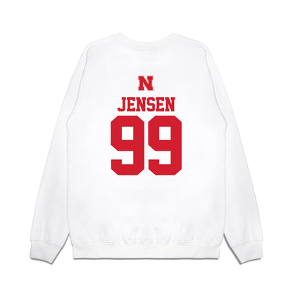 Nebraska - NCAA Softball : Alexis Jensen - USA Premium Crewneck Sweatshirt-1
