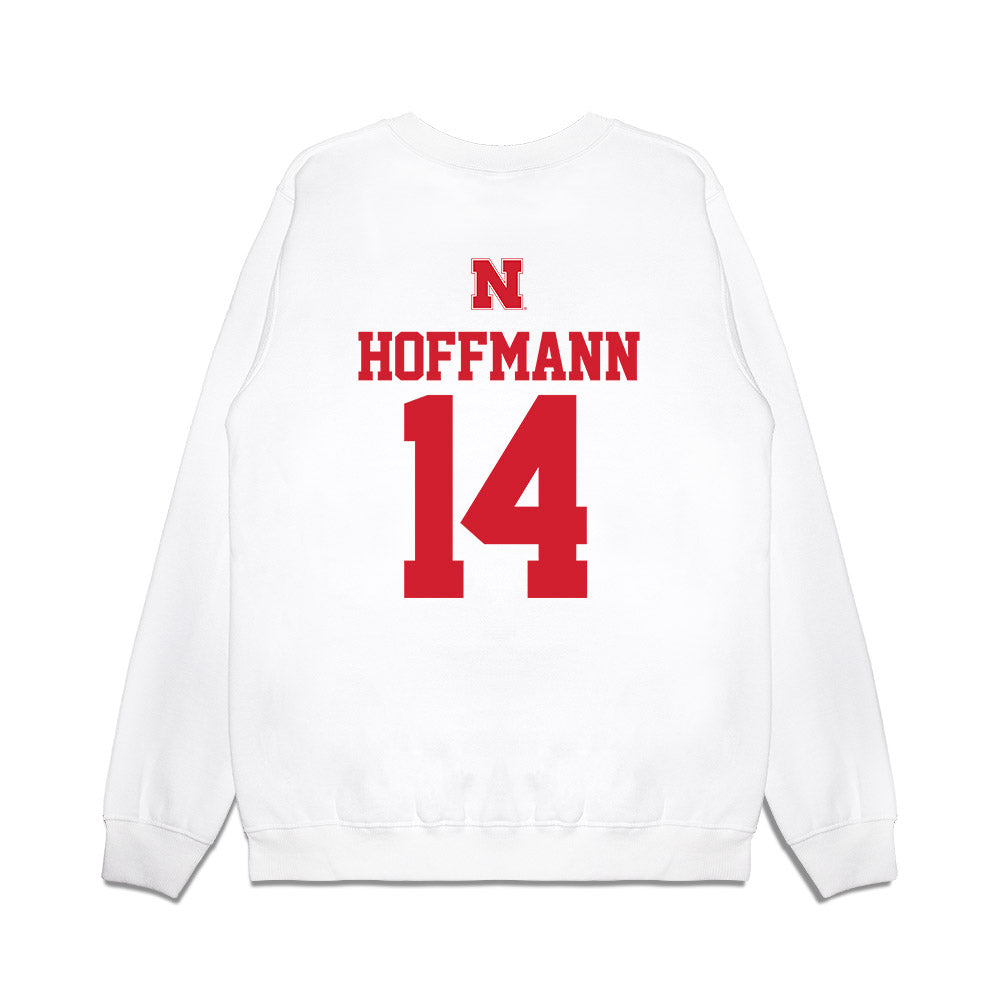 Nebraska - NCAA Softball : Kacie Hoffmann - USA Premium Crewneck Sweatshirt-1