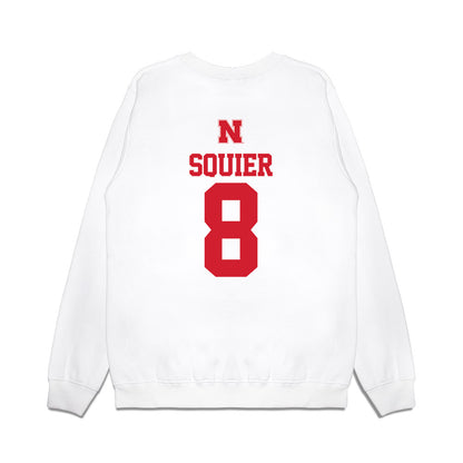 Nebraska - NCAA Softball : Abbie Squier - USA Premium Crewneck Sweatshirt-1