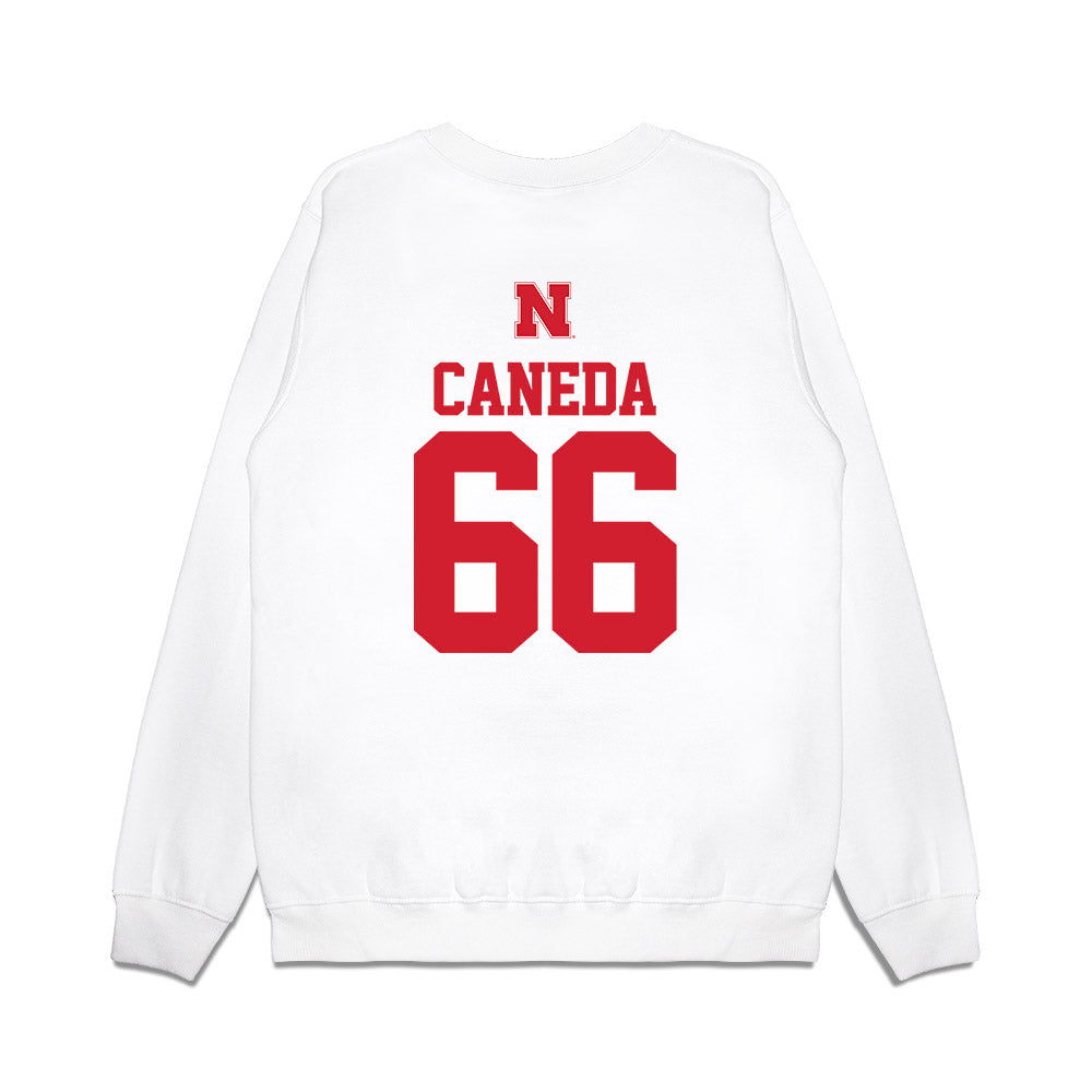 Nebraska - NCAA Softball : Katelyn Caneda - USA Premium Crewneck Sweatshirt-1