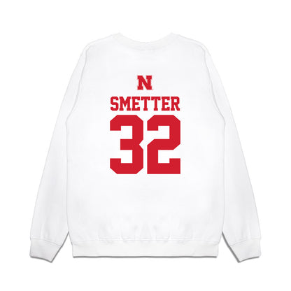 Nebraska - NCAA Softball : Ashley Smetter - USA Premium Crewneck Sweatshirt-1