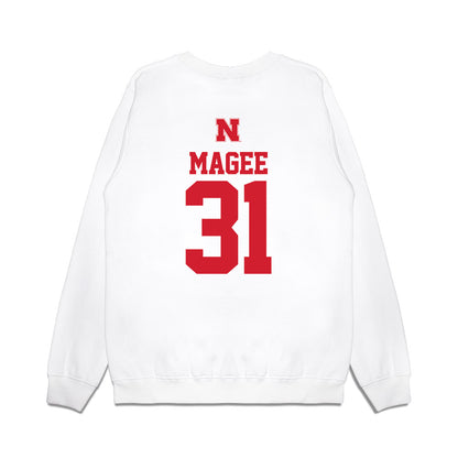 Nebraska - NCAA Softball : Kylee Magee - USA Premium Crewneck Sweatshirt-1