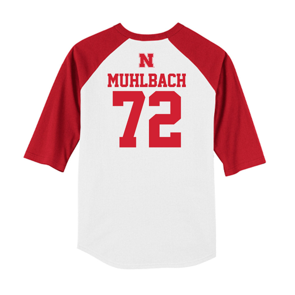 Nebraska - NCAA Softball : Carlie Muhlbach - USA Raglan Shirt-1