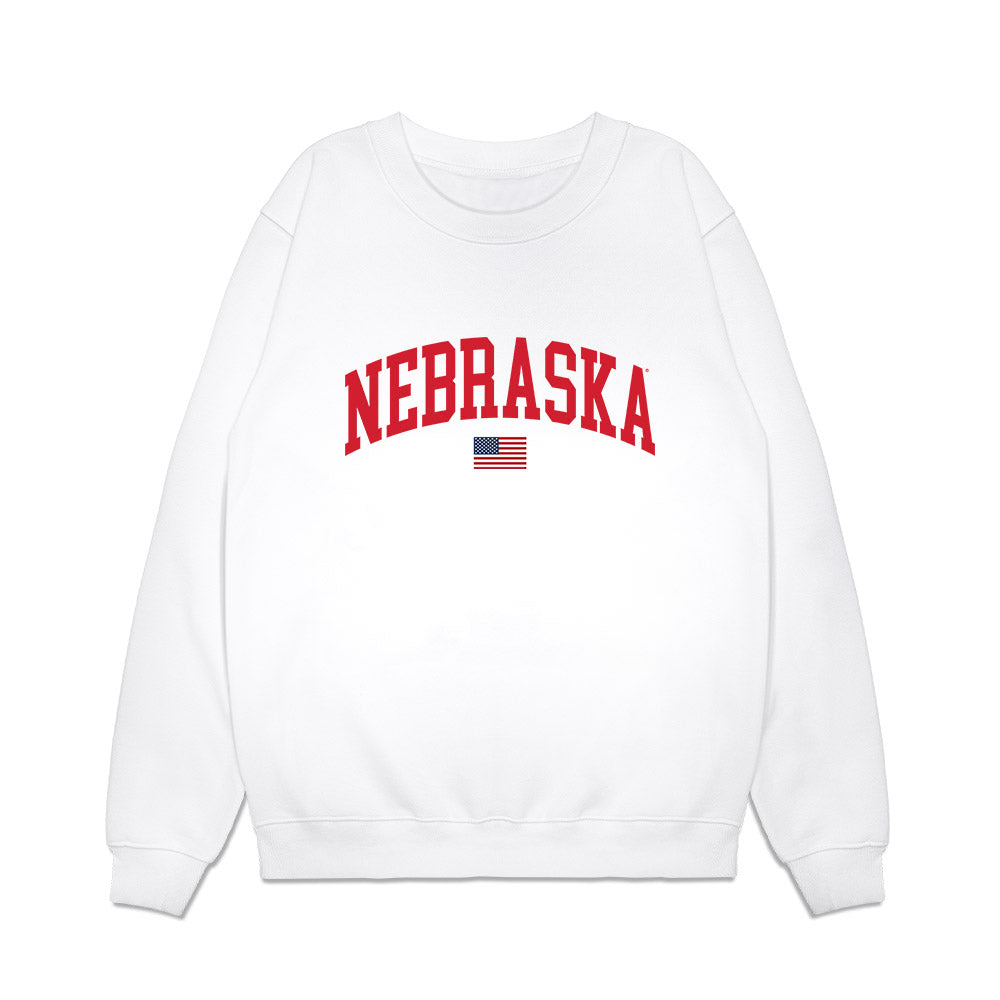 Nebraska - NCAA Softball : Alexis Jensen - USA Premium Crewneck Sweatshirt-0
