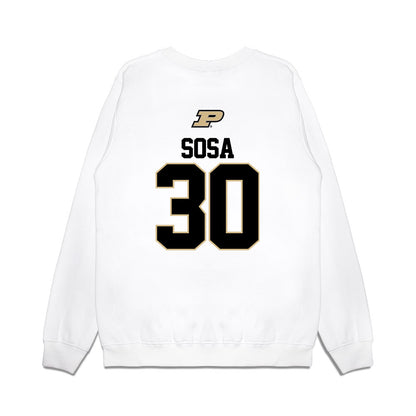 Purdue - NCAA Softball : Gabriela Sosa - USA Premium Crewneck Sweatshirt-1