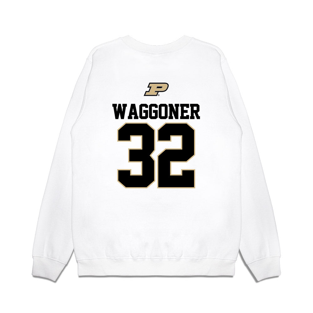 Purdue - NCAA Softball : Haley Waggoner - USA Premium Crewneck Sweatshirt-1