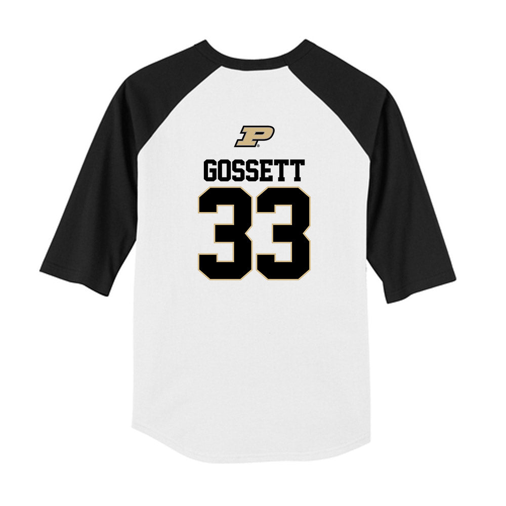 Purdue - NCAA Softball : Julia Gossett - USA Youth Raglan T-Shirt-1