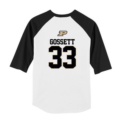 Purdue - NCAA Softball : Julia Gossett - USA Youth Raglan T-Shirt-1