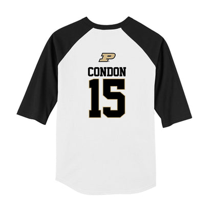 Purdue - NCAA Softball : Maura Condon - USA Youth Raglan T-Shirt-1