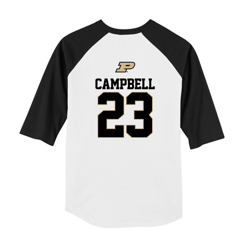 Purdue - NCAA Softball : Ashlynn Campbell - USA Youth Raglan T-Shirt-1