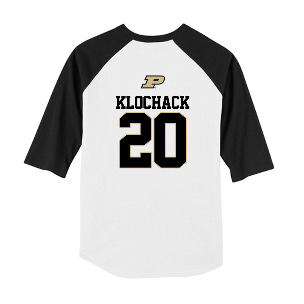 Purdue - NCAA Softball : Kendall Klochack - USA Youth Raglan T-Shirt-1