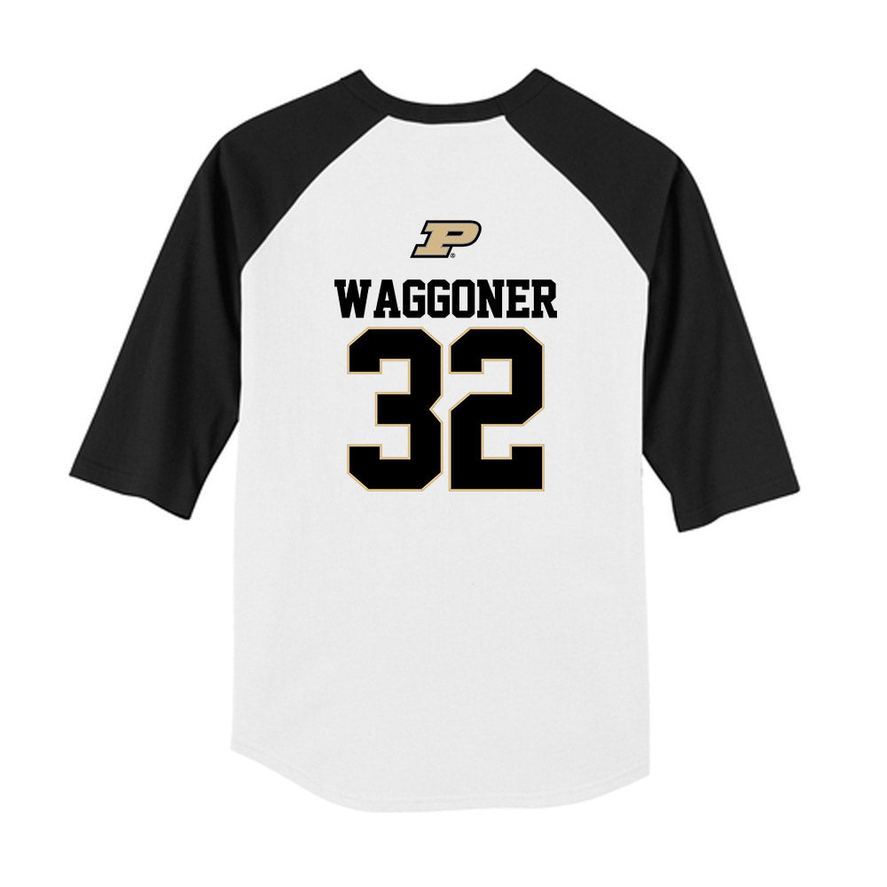 Purdue - NCAA Softball : Haley Waggoner - USA Youth Raglan T-Shirt-1