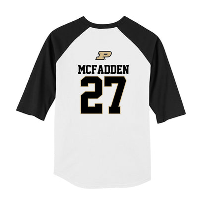 Purdue - NCAA Softball : Olivia McFadden - USA Youth Raglan T-Shirt-1