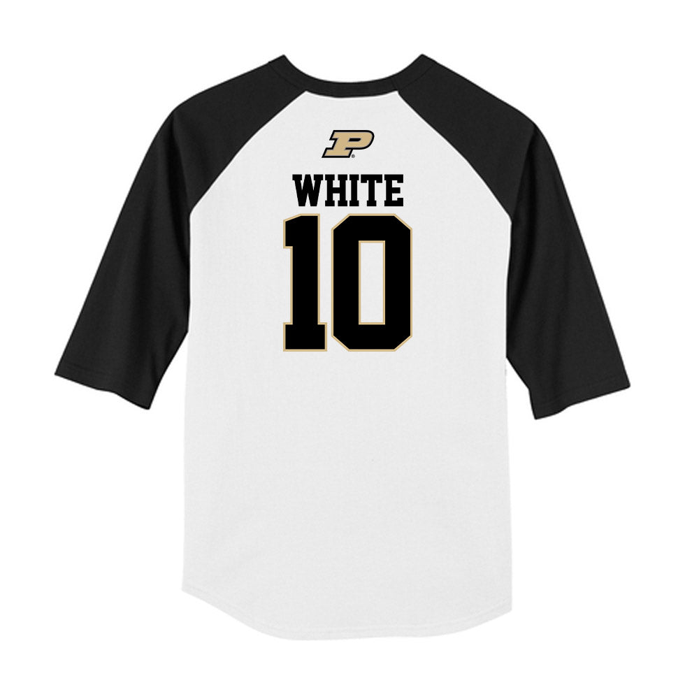 Purdue - NCAA Softball : Savannah White - USA Raglan Shirt-1