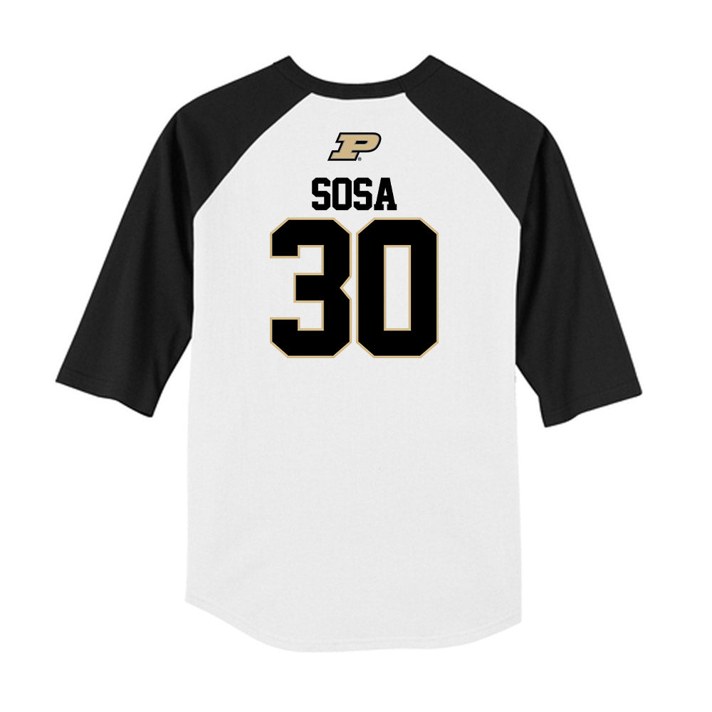 Purdue - NCAA Softball : Gabriela Sosa - USA Raglan Shirt-1