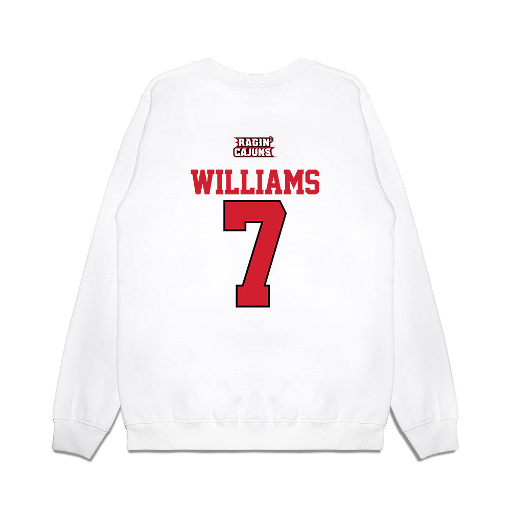 Louisiana - NCAA Softball : Dayzja Williams - USA Raglan Premium Crewneck Sweatshirt-1