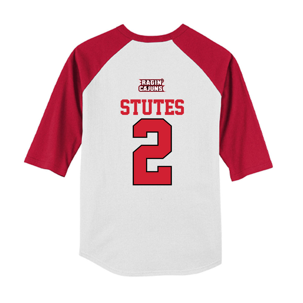Louisiana - NCAA Softball : Gabrielle Stutes - USA Raglan Youth Raglan T-Shirt-1