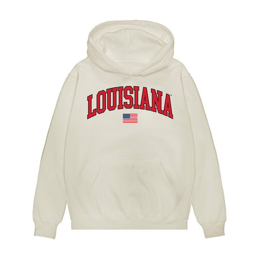 Louisiana - NCAA Softball : Sage Hoover - USA Raglan Premium Hooded Sweatshirt-0