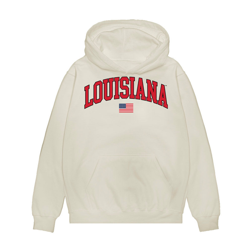 Louisiana - NCAA Softball : Gabrielle Stutes - USA Raglan Premium Hooded Sweatshirt-0