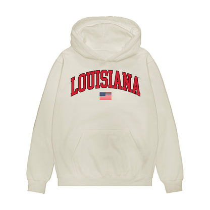 Louisiana - NCAA Softball : Cecilia Vasquez - USA Raglan Premium Hooded Sweatshirt-0