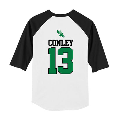 North Texas - NCAA Softball : Madison Conley - USA Youth Raglan T-Shirt-1