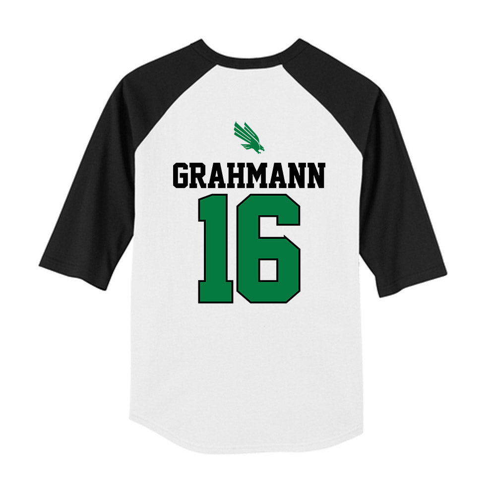 North Texas - NCAA Softball : Emma Grahmann - USA Youth Raglan T-Shirt-1