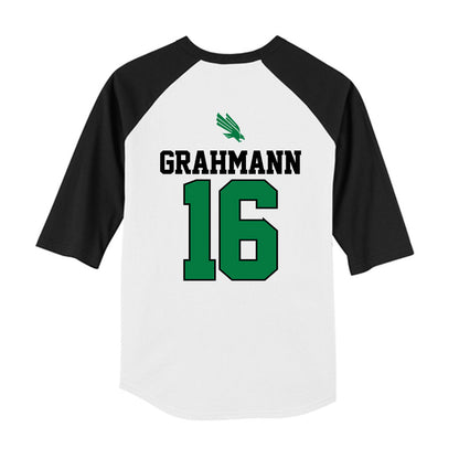 North Texas - NCAA Softball : Emma Grahmann - USA Youth Raglan T-Shirt-1