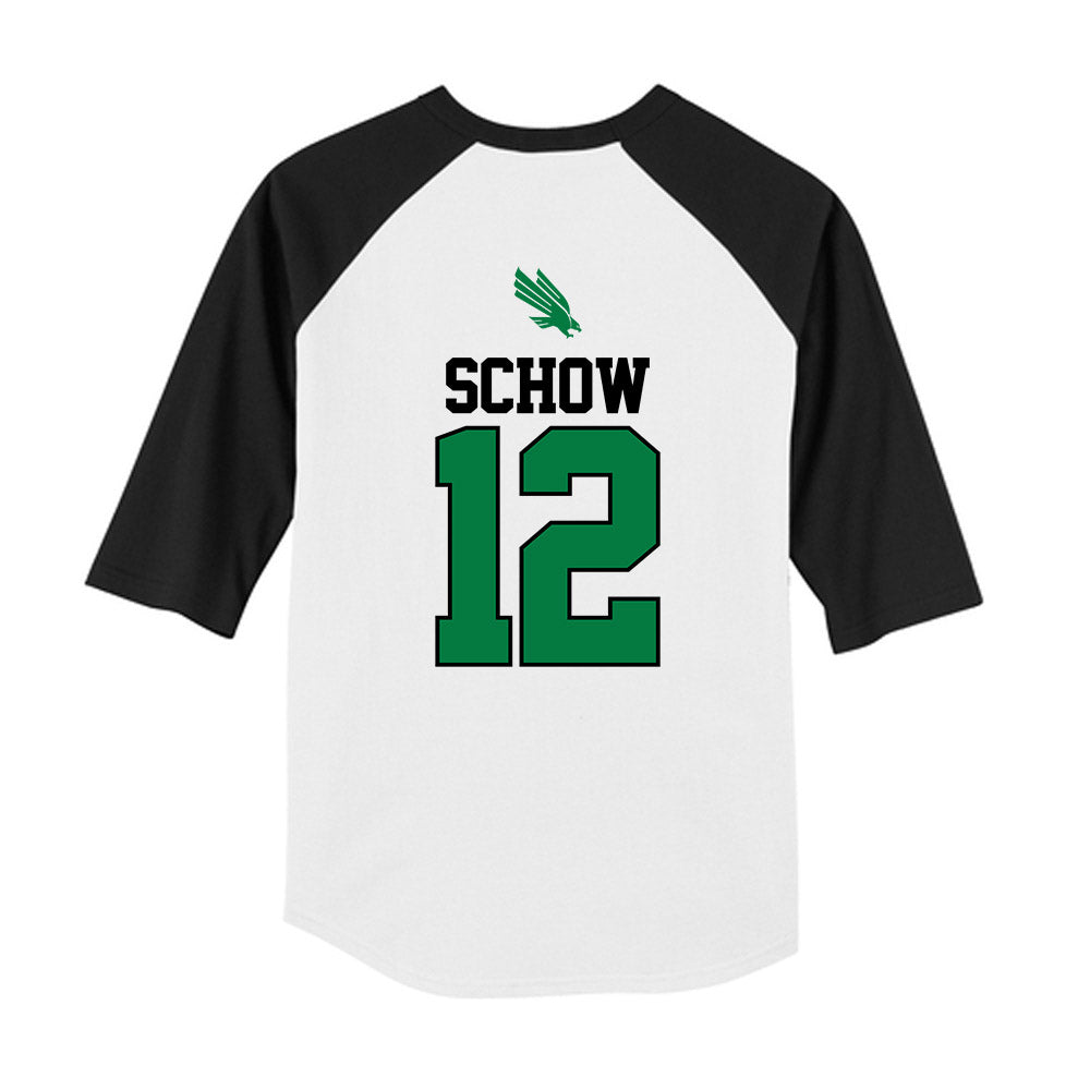 North Texas - NCAA Softball : Sofia Schow - USA Youth Raglan T-Shirt-1