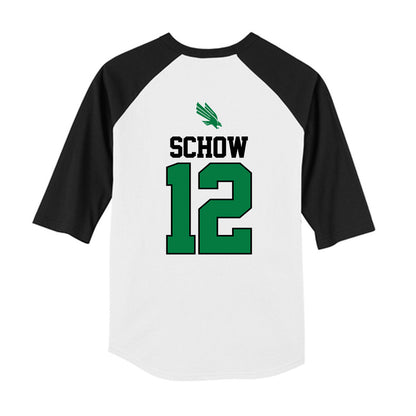 North Texas - NCAA Softball : Sofia Schow - USA Youth Raglan T-Shirt-1
