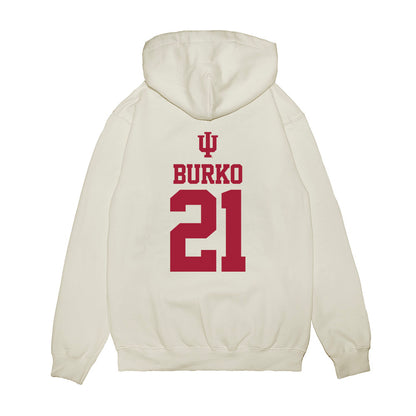 Indiana - NCAA Softball : Sydni Burko - USA Premium Hooded Sweatshirt-1