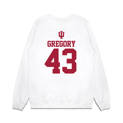 Indiana - NCAA Softball : Megan Gregory - USA Premium Crewneck Sweatshirt-1