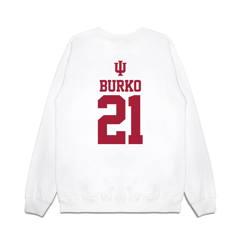 Indiana - NCAA Softball : Sydni Burko - USA Premium Crewneck Sweatshirt-1