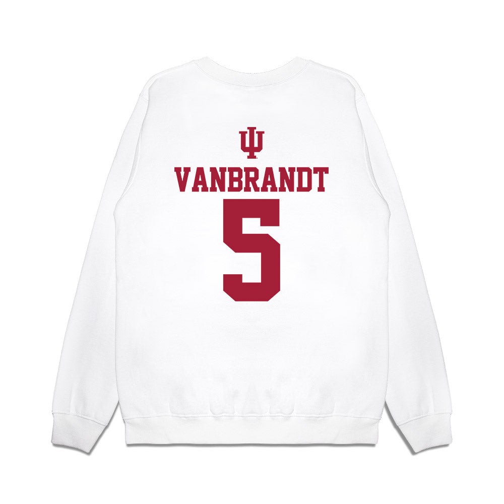 Indiana - NCAA Softball : Aly VanBrandt - USA Premium Crewneck Sweatshirt-1