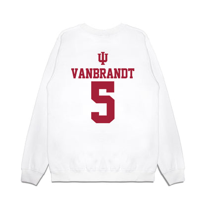 Indiana - NCAA Softball : Aly VanBrandt - USA Premium Crewneck Sweatshirt-1